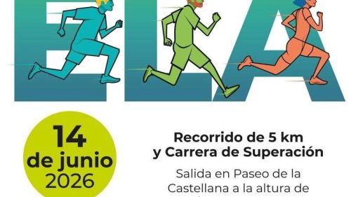 La Carrera Madrid con la ELA volverá este domingo el paseo de la Castellana en un recorrido de cinco kilómetros