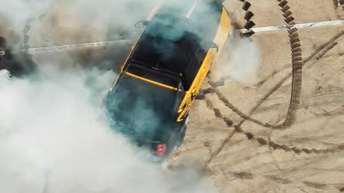 RAM, Jay Leno drives Ram’s 777-HP Rumble Bee before anyone else