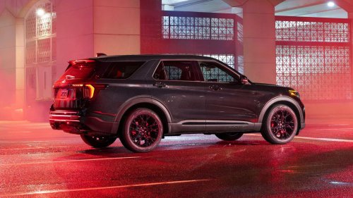 Ford, SUV, Ford unveils 2027 Explorer ST sinister package for performance SUV enthusiasts
