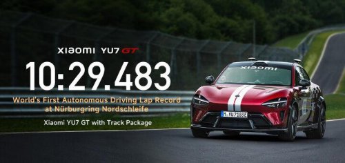 Xiaomi YU7 GT sets the bar for autonomous Nürburgring lap times