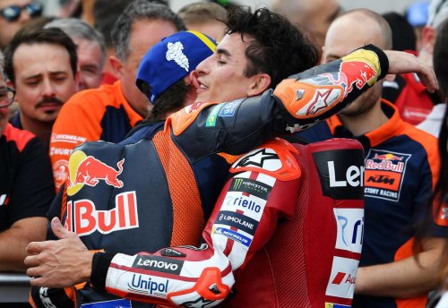 Marc Márquez y su emotivo mensaje a Pedro Acosta en el GP de los Países Bajos: 