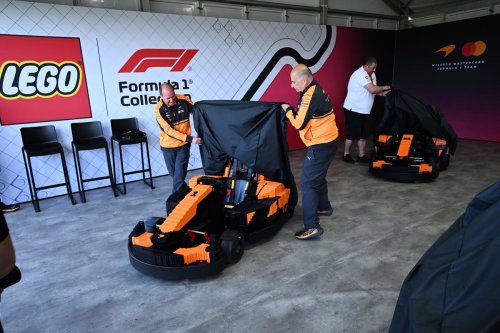 Drivers' parade returns to Silverstone with smaller, faster Lego race cars for all F1 teams