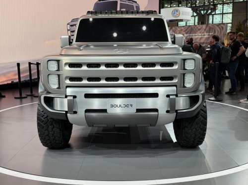 Hyundai Boulder SUV concept in the metal: Hyundai's Bronco beater makes a Wrangler look tame