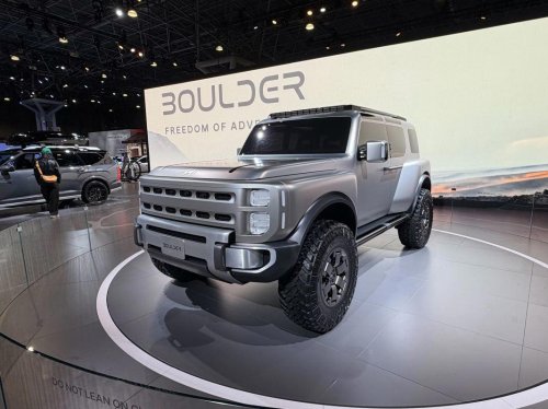 Hyundai Boulder SUV concept in the metal: Hyundai's Bronco beater makes a Wrangler look tame