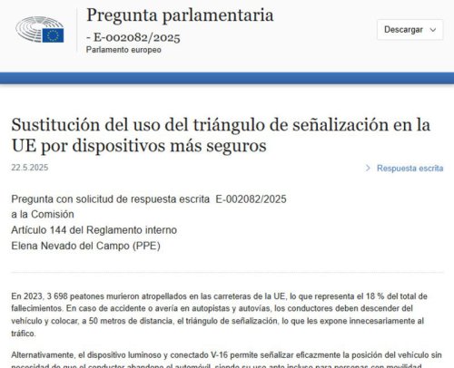 Bulos, politización y un reconocimiento europeo para la V-16, la baliza de la DGT que Vox y el PP también apoyaban