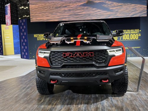 RAM, Ram’s 777-HP TRX Bloodshot Night Edition looks even wilder in person