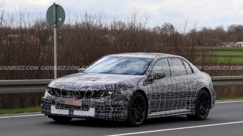 BMW's first electric M EV spied with massive brakes in plain sight