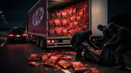 Roban un camión con 12 toneladas de barras KitKat con forma de Fórmula 1