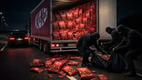 Roban un camión con 12 toneladas de barras KitKat con forma de Fórmula 1