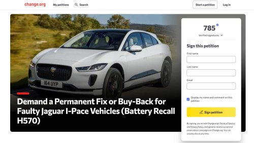 Jaguar, Jaguar tells I-Pace owners to park outside over fire risk