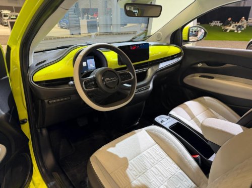 There were a lot of lime green (or yellow?) cars at the New York Auto Show