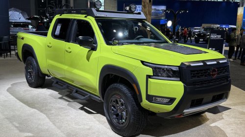 New York Auto Show, There were a lot of lime green (or yellow?) cars at the New York Auto Show