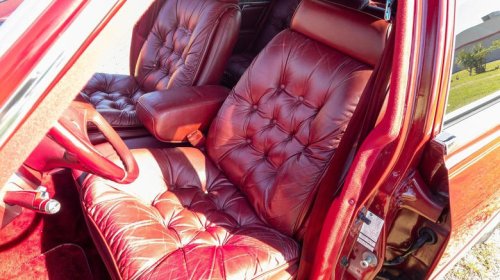 This 33,000-mile 1987 Chrysler Fifth Avenue is a beautiful barrage of burgundy malaise-era brilliance