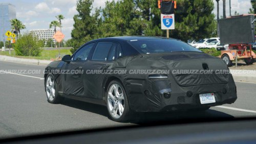 New Genesis G90 sedan prototype spied up close, inside and out