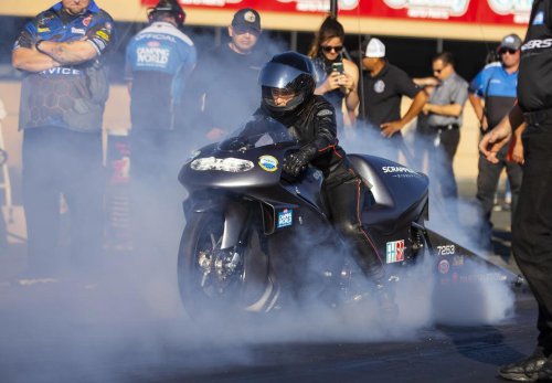 NHRA sisters Jasmine Salinas and Jianna Evaristo-Salinas bring speed and style to the track, in photos