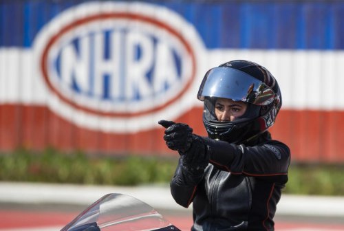 NHRA sisters Jasmine Salinas and Jianna Evaristo-Salinas bring speed and style to the track, in photos