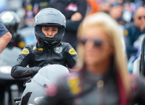 NHRA sisters Jasmine Salinas and Jianna Evaristo-Salinas bring speed and style to the track, in photos