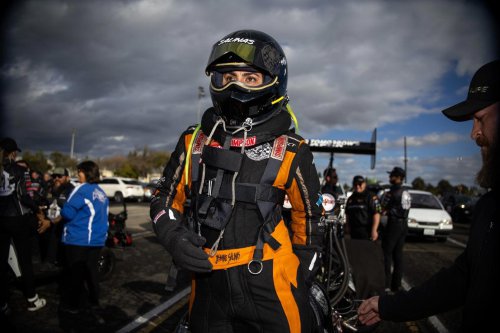 NHRA sisters Jasmine Salinas and Jianna Evaristo-Salinas bring speed and style to the track, in photos