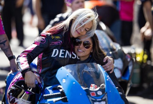 NHRA sisters Jasmine Salinas and Jianna Evaristo-Salinas bring speed and style to the track, in photos