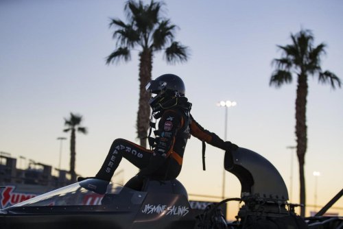NHRA sisters Jasmine Salinas and Jianna Evaristo-Salinas bring speed and style to the track, in photos