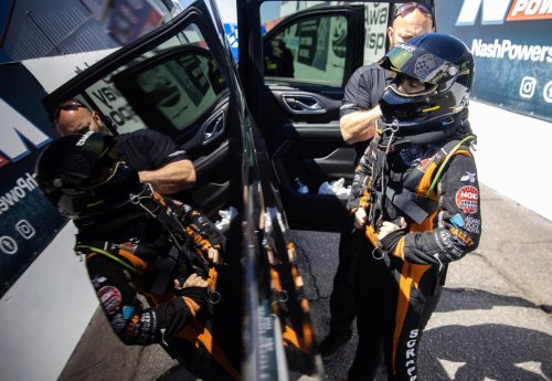 NHRA sisters Jasmine Salinas and Jianna Evaristo-Salinas bring speed and style to the track, in photos
