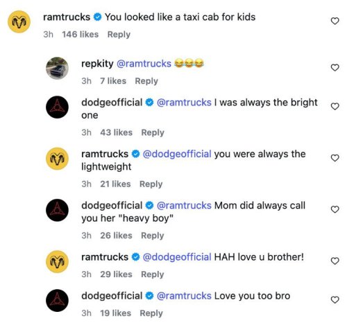 Dodge, Dodge posts AI slop of its own cars, doesn't notice it messed up the most beloved ones