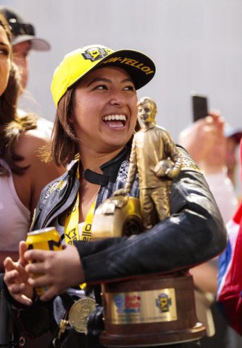 NHRA sisters Jasmine Salinas and Jianna Evaristo-Salinas bring speed and style to the track, in photos