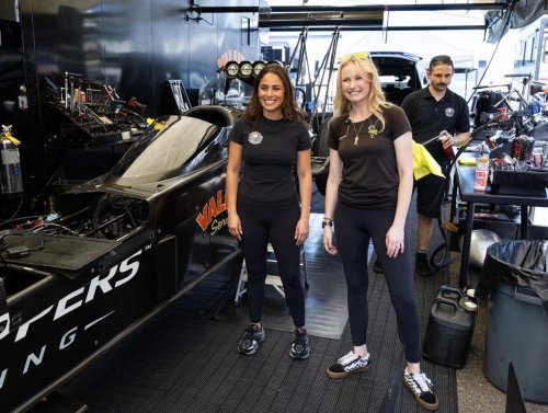 NHRA sisters Jasmine Salinas and Jianna Evaristo-Salinas bring speed and style to the track, in photos