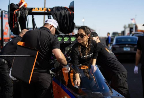 NHRA sisters Jasmine Salinas and Jianna Evaristo-Salinas bring speed and style to the track, in photos
