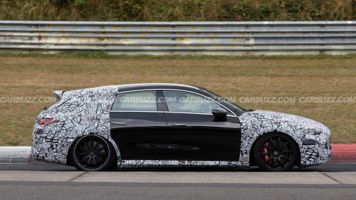 Mercedes-AMG CLA wagon spied hauling fast at the Nurburgring