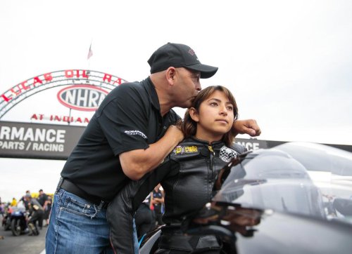 NHRA sisters Jasmine Salinas and Jianna Evaristo-Salinas bring speed and style to the track, in photos