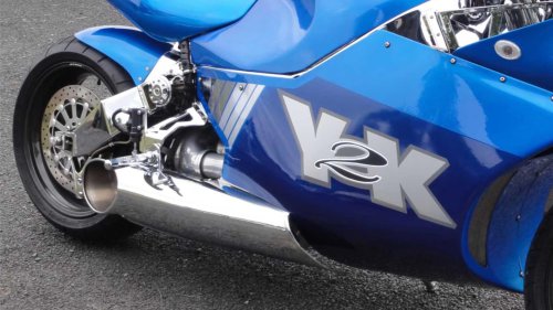 The motorcycle powered by a helicopter turbine engine