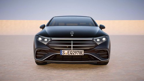 Mercedes-Benz EQS, Mercedes-Benz, The EQS is the least expensive Mercedes-Benz available with a hood ornament