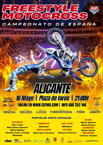 El Campeonato de España de Freestyle reunirá a los mejores pilotos en Alicante