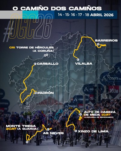 O Gran Camiño 2026: recorrido, etapas, perfil y favoritos