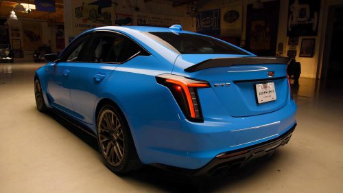 Jay Leno drives a modified Cadillac CT5-V Blackwing