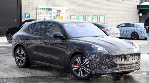 Spied: Maserati Grecale prototype caught with updated grille, front fascia