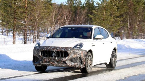 Spied: Maserati Grecale prototype caught with updated grille, front fascia