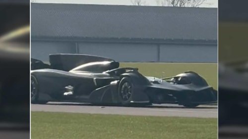 Aston Martin, Aston Martin's insane Batmobile just got spotted again, and it's wilder than we imagined