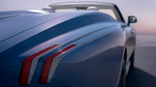 Rolls-Royce Project Nightingale is an 18.9-foot-long electric convertible with chrome freakin' tail fins