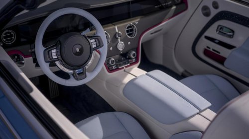 Rolls-Royce Project Nightingale is an 18.9-foot-long electric convertible with chrome freakin' tail fins