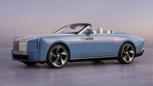 Rolls-Royce, Rolls-Royce Project Nightingale is an 18.9-foot-long electric convertible with chrome freakin' tail fins