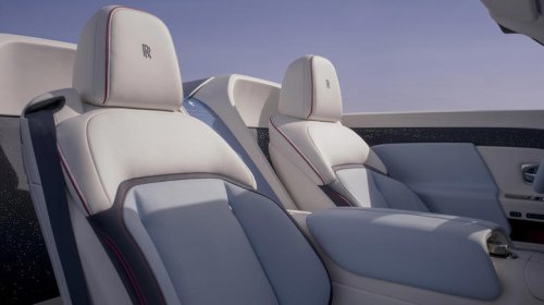 Rolls-Royce Project Nightingale is an 18.9-foot-long electric convertible with chrome freakin' tail fins