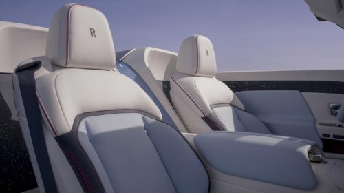 Rolls-Royce Project Nightingale is an 18.9-foot-long electric convertible with chrome freakin' tail fins