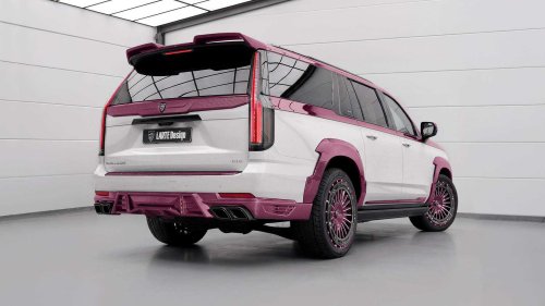 Larte Design creates pink carbon fiber for custom Cadillac Escalade