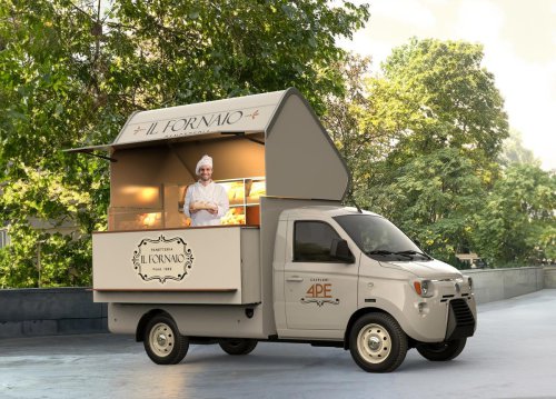 El Piaggio comercial que transporta mercancías y viaja en el tiempo: su diseño lleva a los años 70