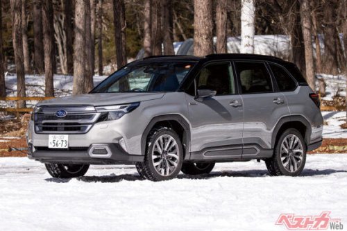 雪道でここまで違う? フォレスターの2モデルが別モノすぎた! ターボとハイブリッドの違いはどこ?