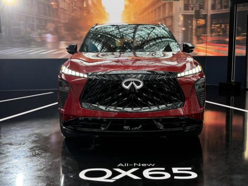 The Infiniti QX65 looks ready for a Red Sport comeback