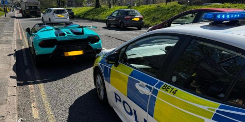 La policía confisca este Lamborghini Huracán el día de la boda de una pareja