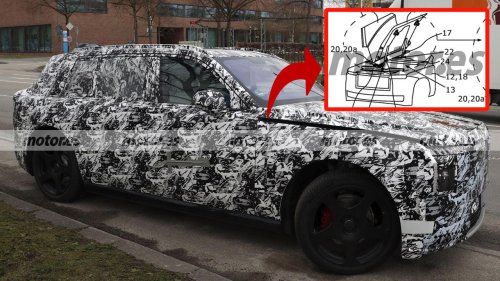 El capó dividido del nuevo Rolls-Royce eléctrico ya no es un secreto y está patentado
